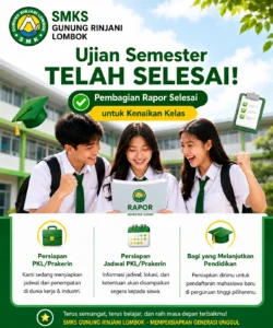 Ujian Semester dan Pembagian Rapor Telah Selesai, Siswa Bersiap PKL/Prakerin dan Melanjutkan Pendidikan ke Perguruan Tinggi
